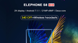 Elephone S8: lo smartphone borderless in vendita con super sconto e auricolari wireless in regalo