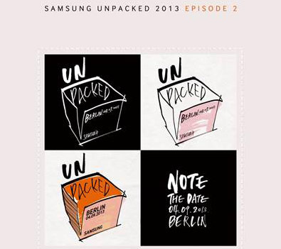 Samsung Galaxy Note III Unpacked 4 settembre data evento