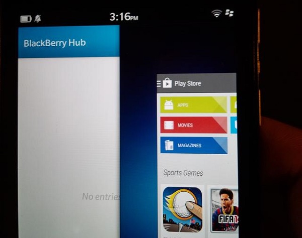 BlackBerry Z10 - Google Play Store