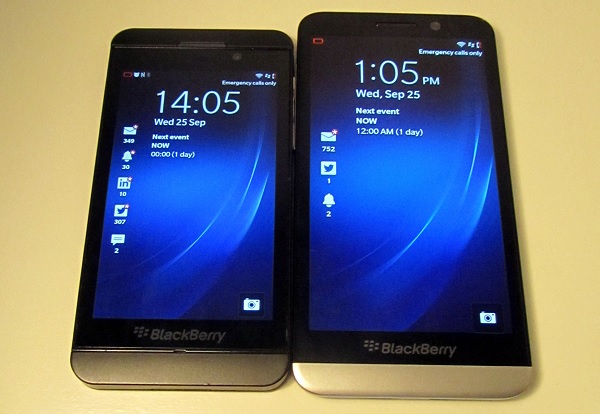 BlackBerry Z10 e Z30