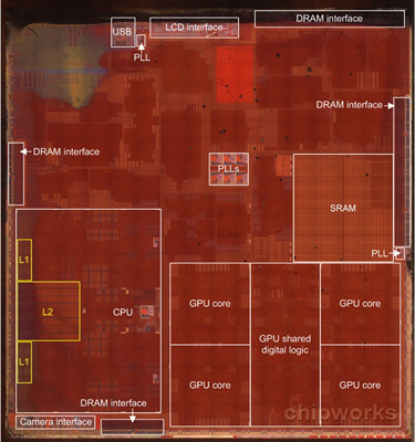 A7, teardown di Chipworks