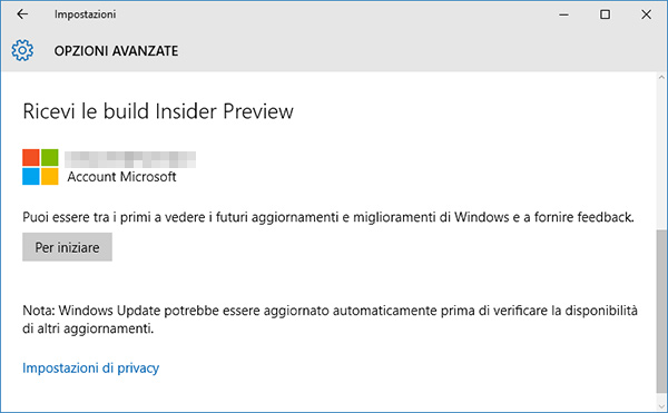 Come installare Windows 10 Anniversary Update+