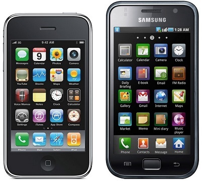Apple iPhone 3G, Samsung Galaxy S