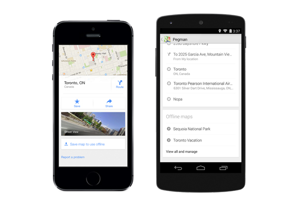 Google Maps, aggiornamento mappe offline