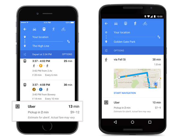 Google Maps, nuova interfaccia grafica
