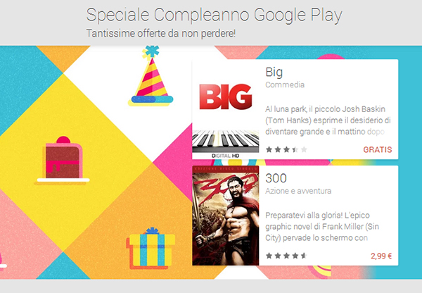 Google Play Store, secondo anniversario