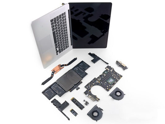 MacBook Pro con display Retina, 15 pollici, interni