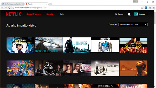 Netflix, lista completa delle categorie segrete