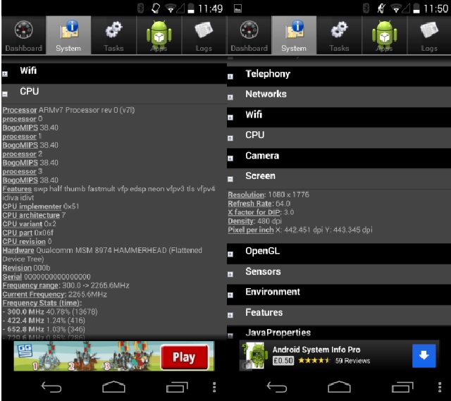 Nexus 5 screenshot Android 4.4 KitKat