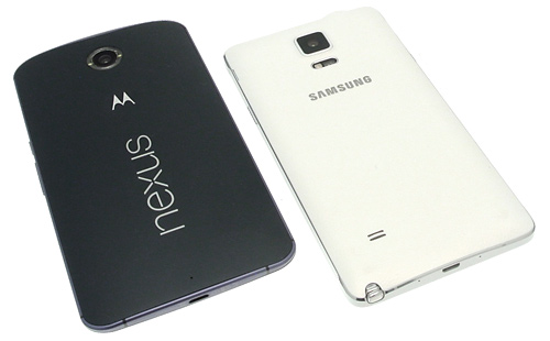 Nexus 6 e Galaxy Note 4