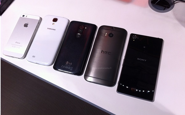 HTC One (2014) vs iPhone 5S, Galaxy S4, Note 3, Xperia Z1, LG G2