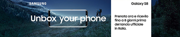 Samsung Galaxy S8, prevendita su Amazon