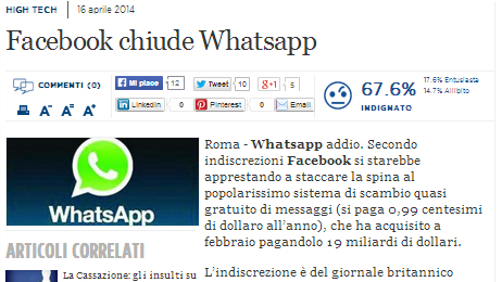 WhatsApp chiude? No