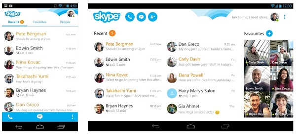 Skype, notifiche