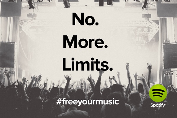Spotify, banner No More Limits