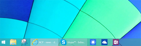 Windows 8.1 Update 1 - barra applicazioni