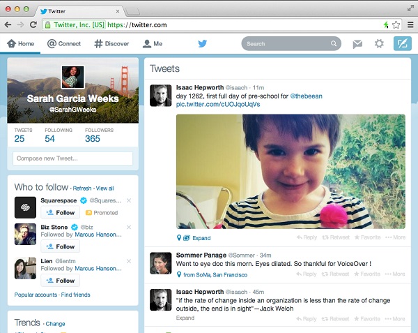 Twitter, nuova interfaccia grafica UI