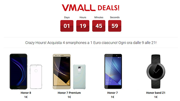 Smartphone a 1 euro in offerta