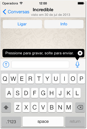 WhatsApp: iOS 7
