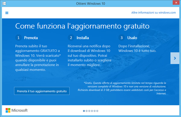 Ottieni Windows 10