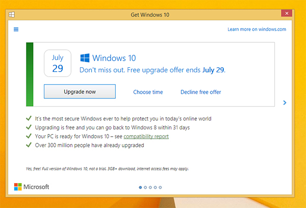 Ottieni Windows 10 new