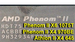 3 nuovi processori Phenom II e Athlon II da AMD