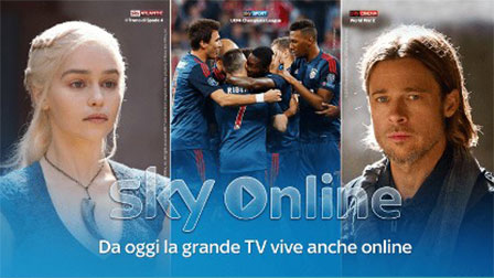 Sky Online: da oggi film e serie TV in streaming anche senza abbonamento