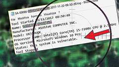 Falle di sicurezza nelle CPU Intel Core, Xeon, Atom e Celeron (milioni di PC). Il tool di verifica