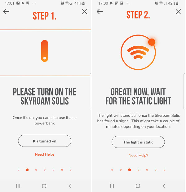 Skyroam Solis installazione 1