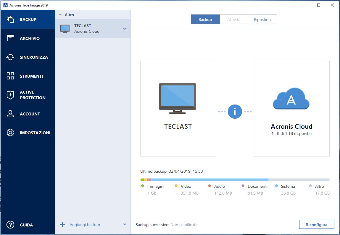 Acronis True Image 2019