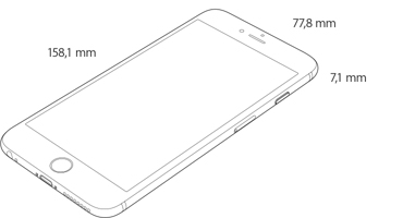iPhone 6 Plus dimensioni