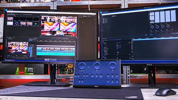 ASUS ProArt PA148CTV console montaggio Adobe Premiere Pro