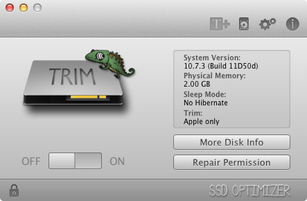 Chameleon SSD Optimizer, TRIM facile per Mac OS X | Pagina 2: Chameleon SSD Optimizer |