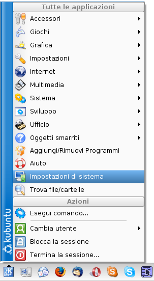 impostazioni di sistema