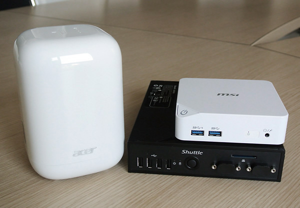 Acer Revo One, MSI Cubi, Shuttle DS57U