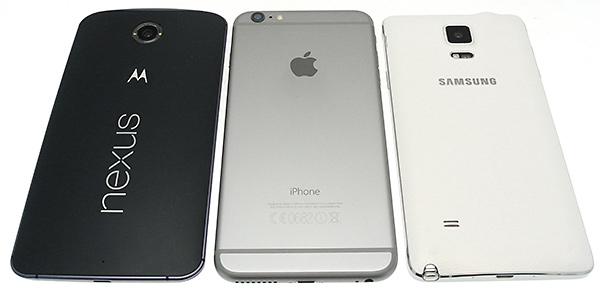 Nexus 6, Galaxy Note 4, iPhone 6 Plus