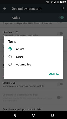 Android M Tema Chiaro