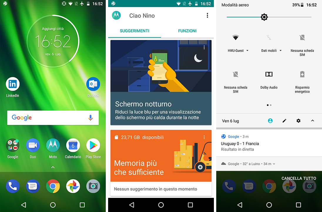 Recensione moto g6 play: bel design (e poco altro) a basso costo ... Design a basso costo