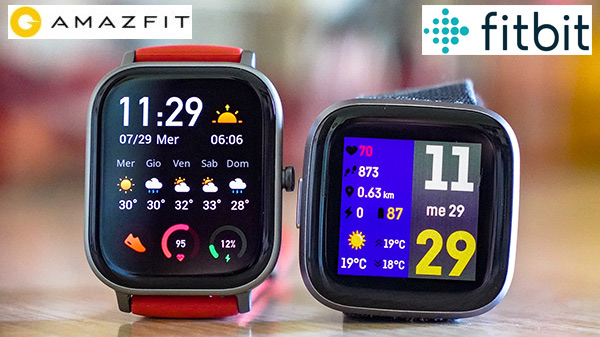 Amazfit GTS contro Fitbit Versa 2: quale smartwatch comprare?