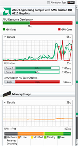 amd system monitor won showing gpu