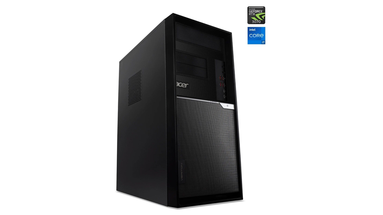 PC Desktop Acer Veriton K8 con GeForce RTX 3070, i7-11700, 16 GB di RAM e SSD da 512 GB a meno di 840 euro 