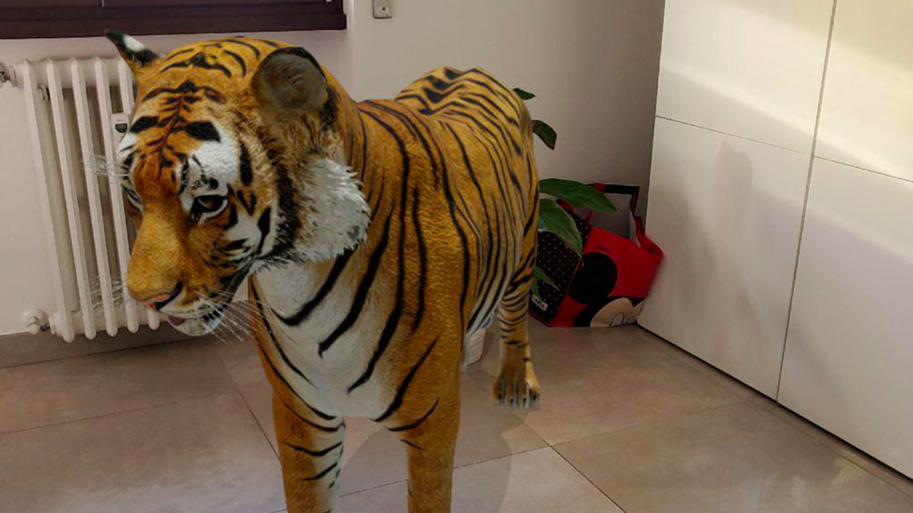 Tigre 3d in camera tua? Ecco gli animali con la realtà aumentata