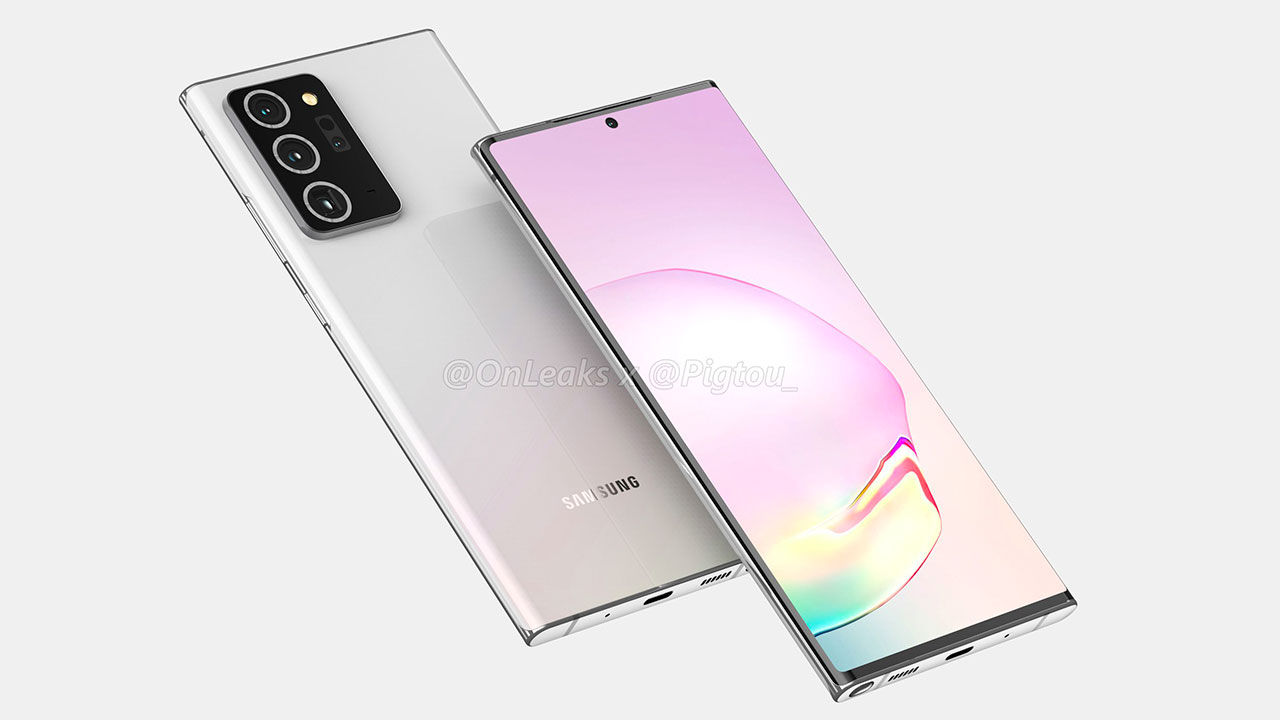 Samsung Galaxy Note 20+: ecco i primi render di come sar&agrave; e quali specifiche avr&agrave;
