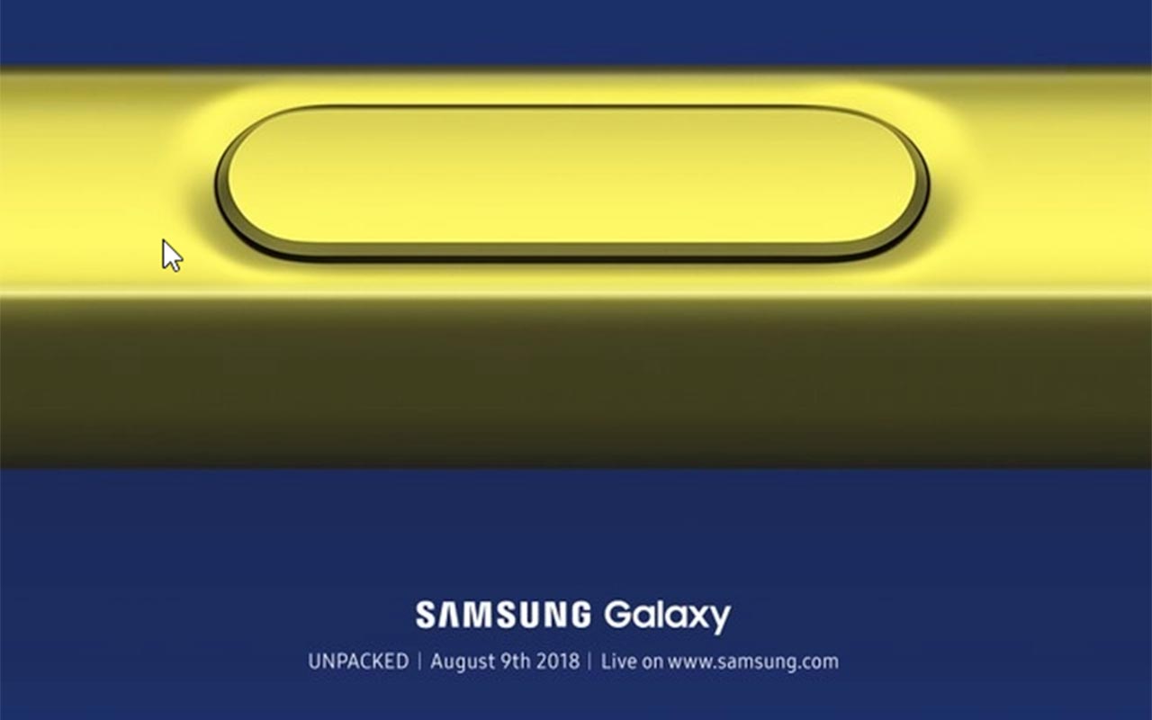 Samsung Galaxy Note 9 verr&agrave; presentato il prossimo 9 agosto a New York. Ecco l'invito