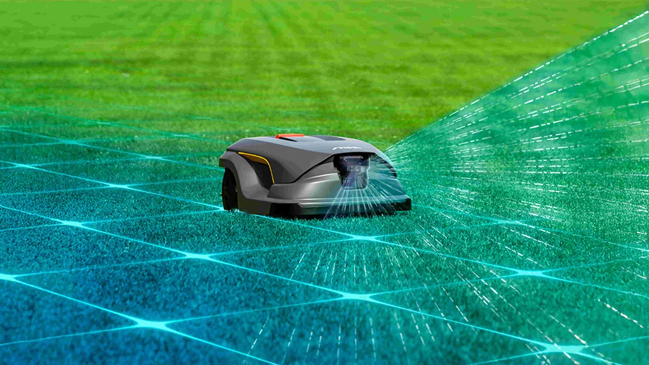 STIGA A 10v a Robot tagliaerba - Telecamera integrata AI - Senza cavi e senza antenne, controllato da app, risultati perfetti con mulching giornaliero, strisce e schemi di taglio intelligenti STIGA A 10v a Robot tagliaerba - Telecamera integrata AI - Senza cavi e senza antenne, controllato da app, risultati perfetti con mulching giornaliero, strisce e schemi di taglio intelligenti