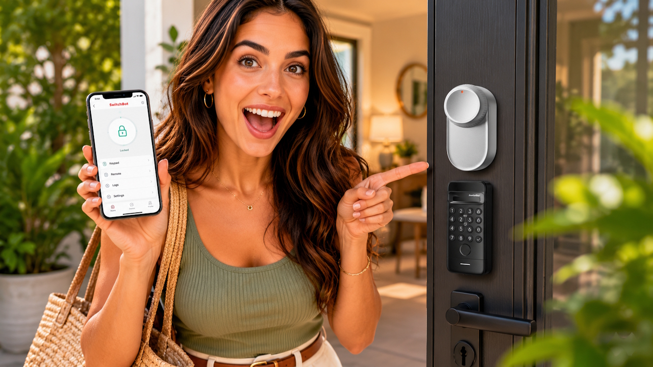 SwitchBot Smart Lock Pro, super sconto e prezzo di 142€ per la serratura Wi-Fi con impronte digitali e Matter, Alexa e Google