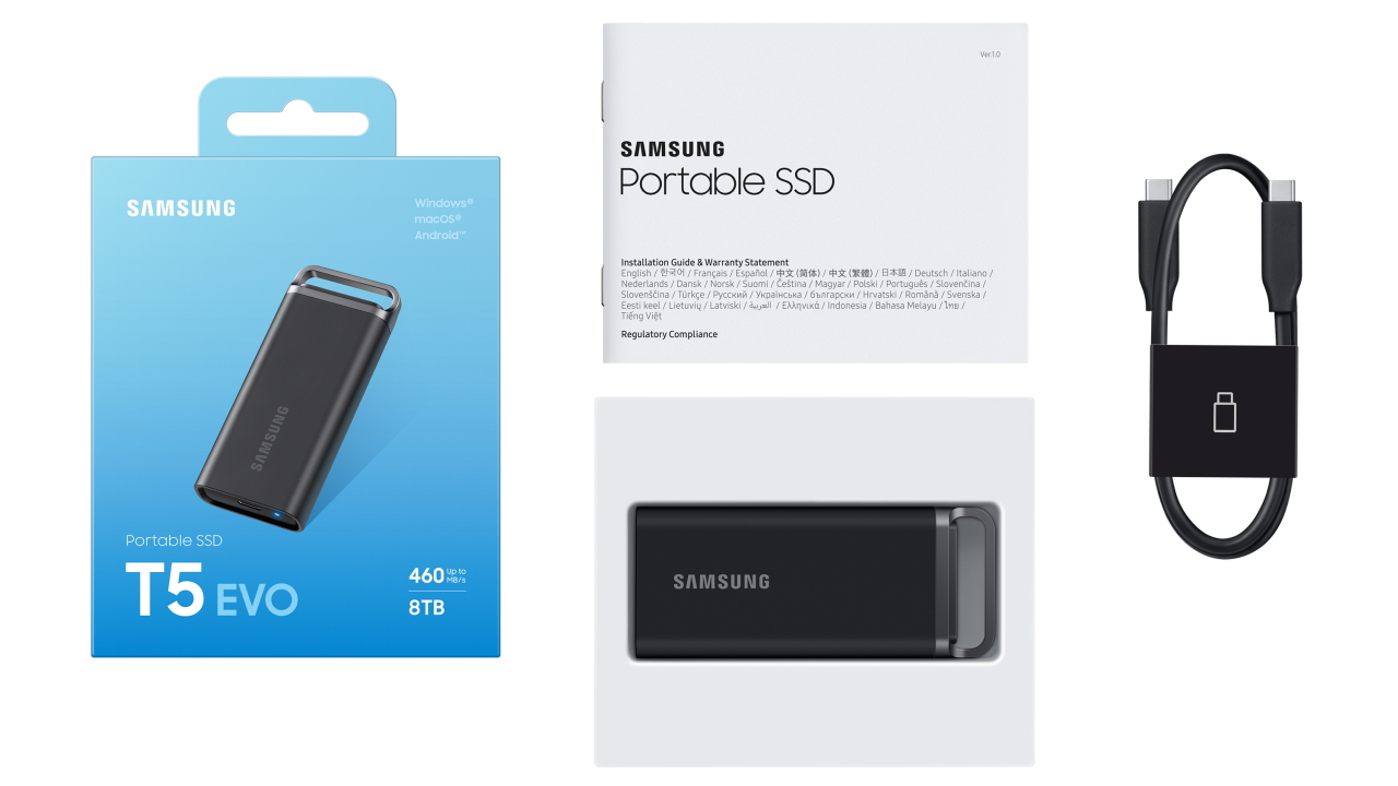 Samsung presenta T5 EVO: l'SSD portatile da 8TB è qui. Prezzi e  disponibilità