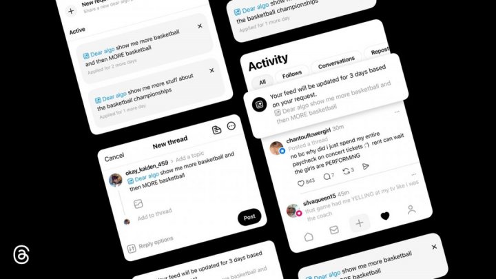 Threads permetterà agli utenti di personalizzare l'algoritmo con la nuova funzione 'Caro algoritmo'