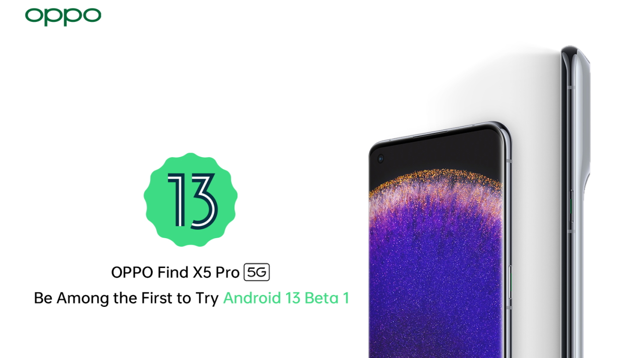 OPPO Find X5 Pro è tra i primi smartphone a ricevere Android 13 Beta 1