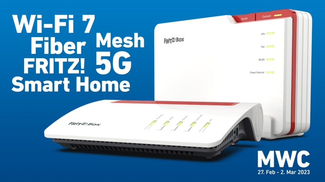 Tutte le novità AVM dal MWC 2023 in video: dal FRITZ!Box 5690 Pro fino ai nuovi dispositivi Wi-Fi 7